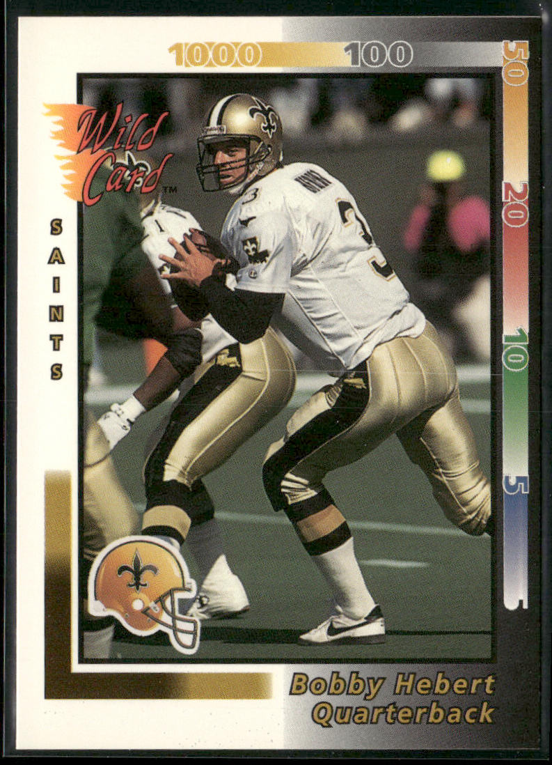 Bobby Hebert 1992 Wild Card #210 New Orleans Saints