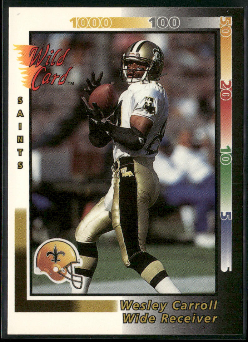 Wesley Carroll 1992 Wild Card #209 New Orleans Saints