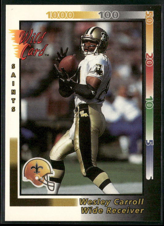 Wesley Carroll 1992 Wild Card #209 New Orleans Saints