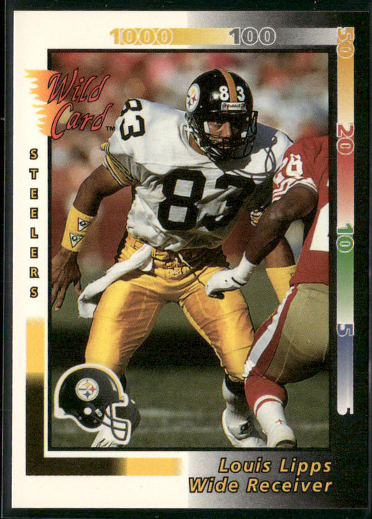 Louis Lipps 1992 Wild Card #199 Pittsburgh Steelers