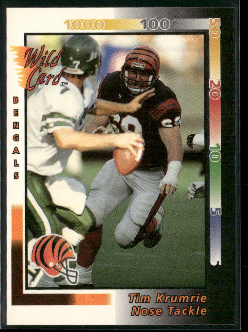 Tim Krumrie 1992 Wild Card #196 Cincinnati Bengals