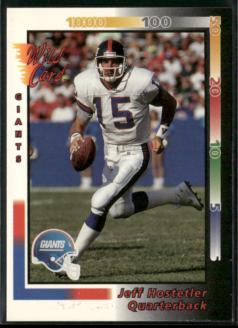 Jeff Hostetler 1992 Wild Card #183 New York Giants