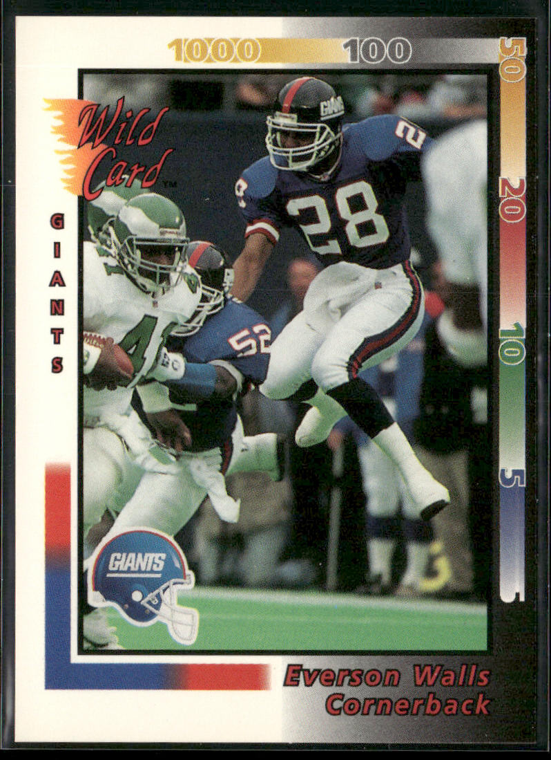Everson Walls 1992 Wild Card #182 New York Giants