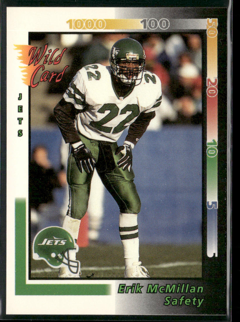 Erik McMillan 1992 Wild Card #177 New York Jets