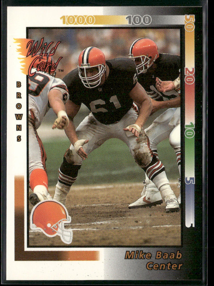 Mike Baab 1992 Wild Card #170 Cleveland Browns