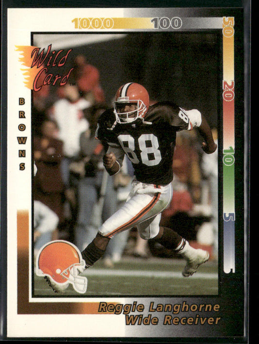Reggie Langhorne 1992 Wild Card #169 Cleveland Browns