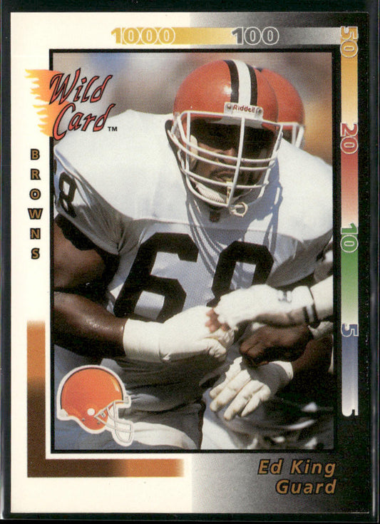 Ed King 1992 Wild Card #168 Cleveland Browns