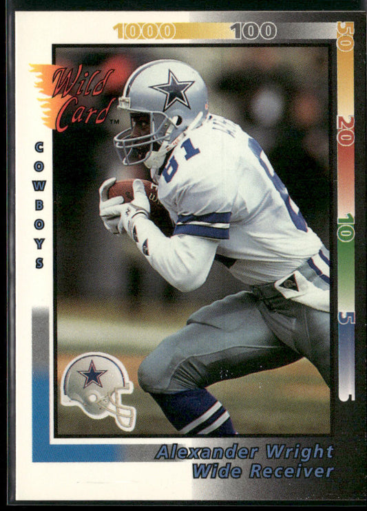 Alexander Wright 1992 Wild Card #166 Dallas Cowboys