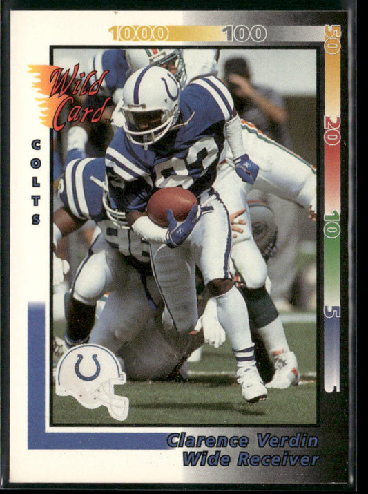 Clarence Verdin 1992 Wild Card #156 Indianapolis Colts