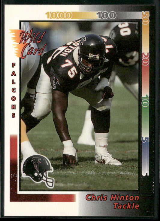 Chris Hinton 1992 Wild Card #148 Atlanta Falcons