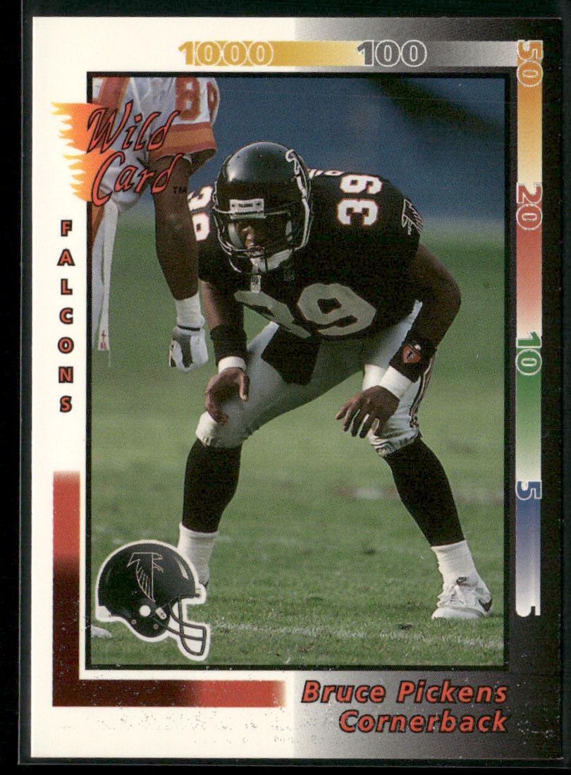 Bruce Pickens 1992 Wild Card #147 Atlanta Falcons