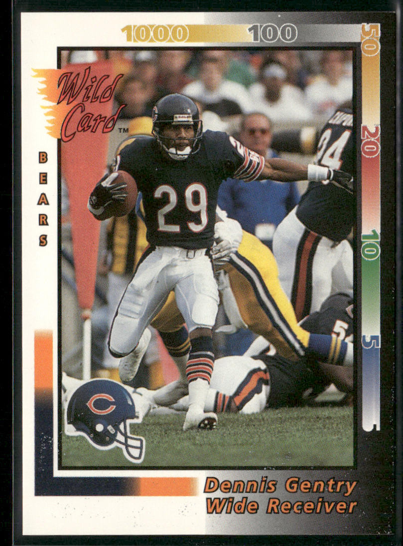 Dennis Gentry 1992 Wild Card #143 Chicago Bears
