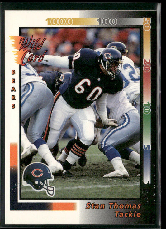 Stan Thomas 1992 Wild Card #138 Chicago Bears