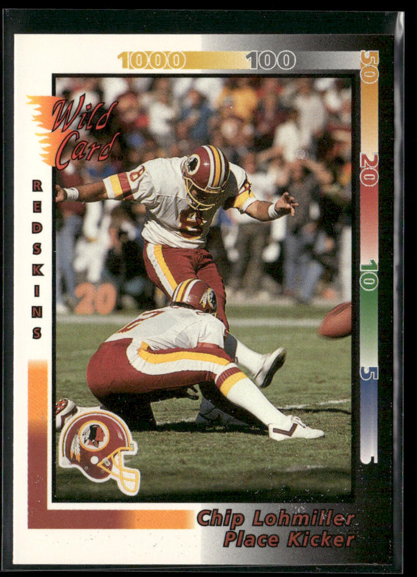 Chip Lohmiller 1992 Wild Card #135 Washington Redskins