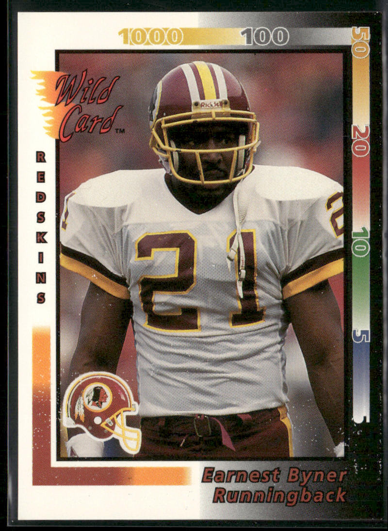 Earnest Byner 1992 Wild Card #134 Washington Redskins