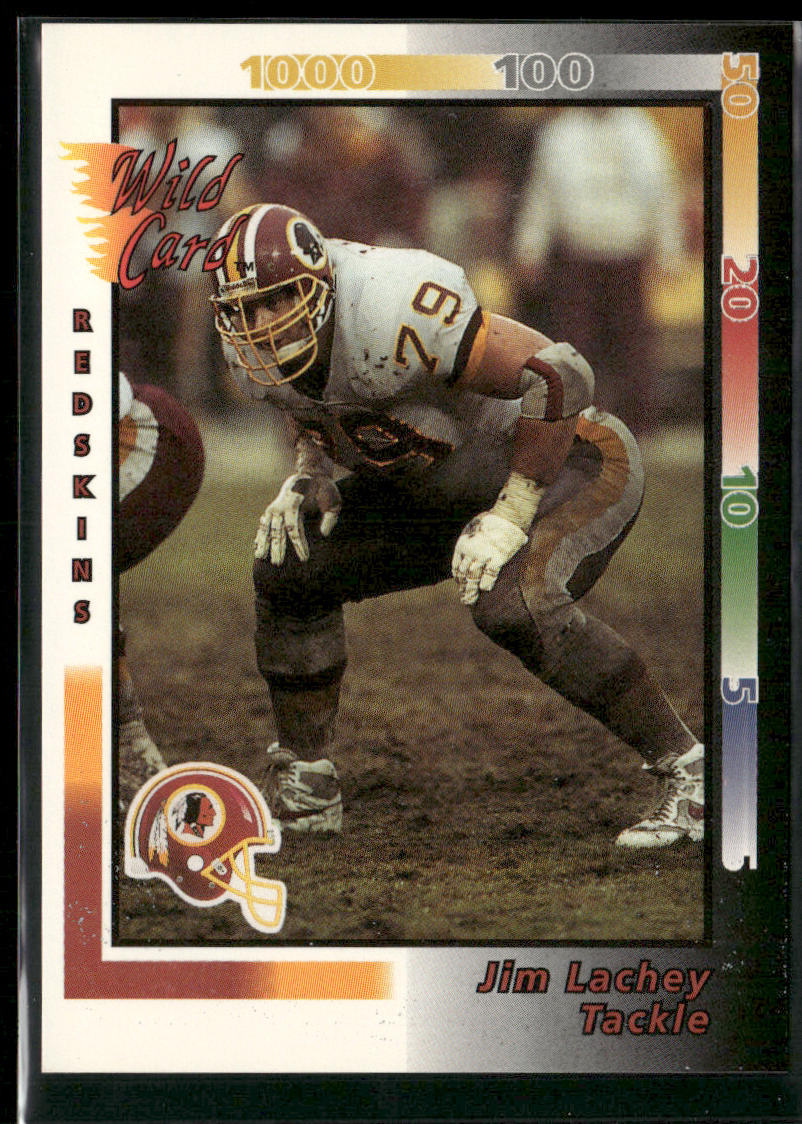 Jim Lachey 1992 Wild Card #133 Washington Redskins