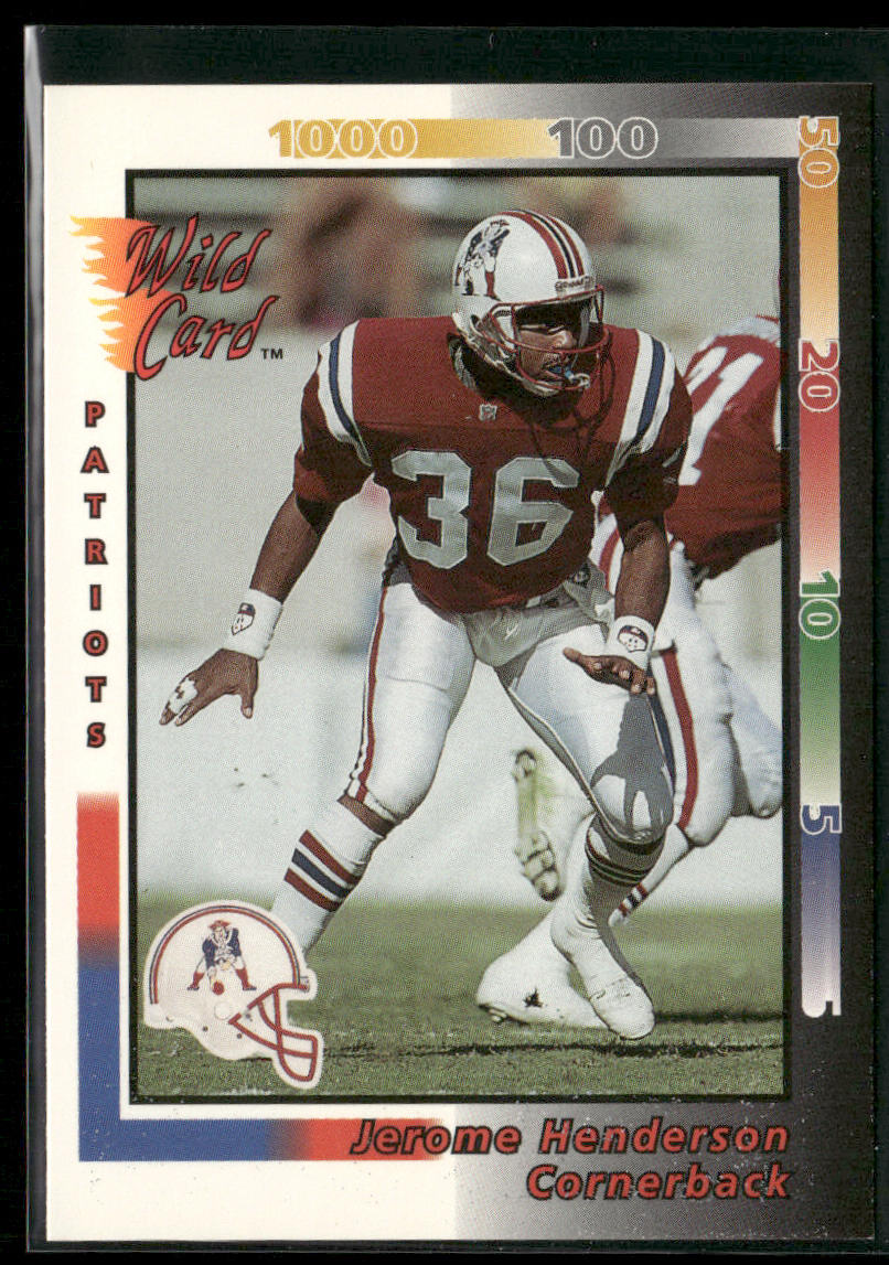 Jerome Henderson 1992 Wild Card #121 New England Patriots