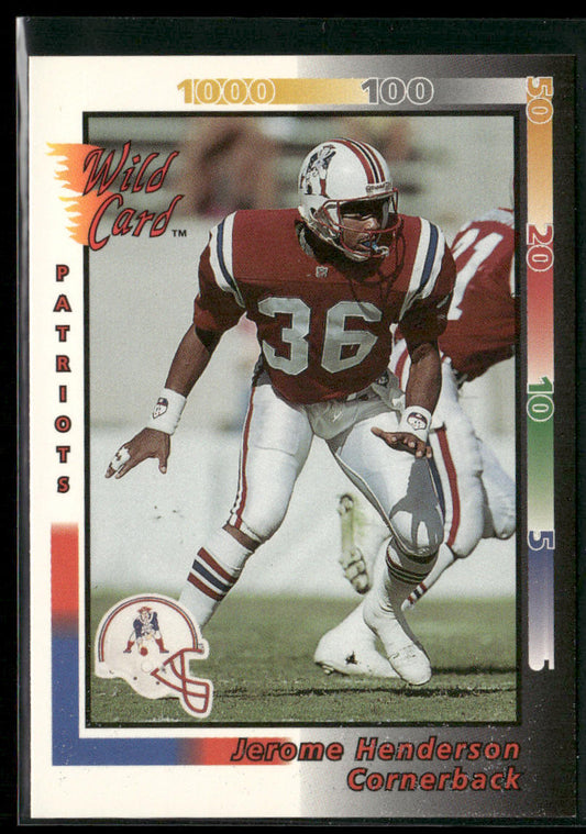 Jerome Henderson 1992 Wild Card #121 New England Patriots
