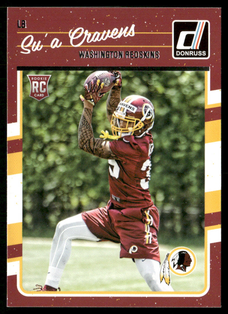 Su'a Cravens 2016 Donruss #342 RC Washington Redskins