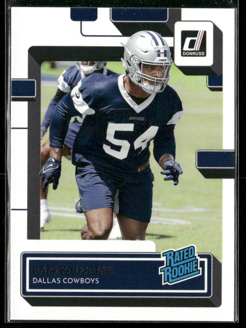 Sam Williams 2022 Donruss #377 RC Dallas Cowboys