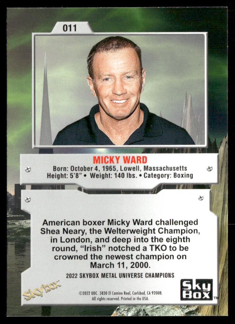 Micky Ward 2022 SkyBox Metal Universe Champions #011