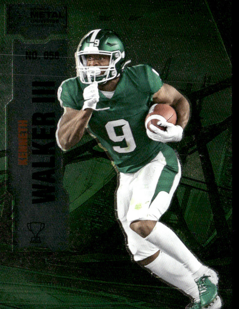 Kenneth Walker III 2022 SkyBox Metal Universe Champions #058