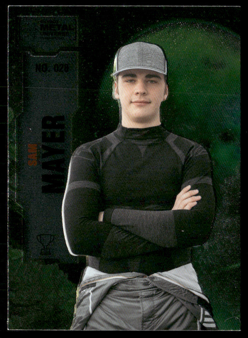 Sam Mayer 2022 SkyBox Metal Universe Champions #028