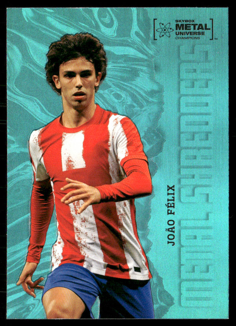 Joao Felix 2022 SkyBox Metal Universe Champions Aqua #121