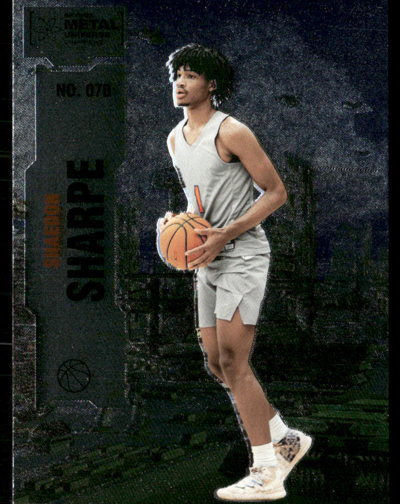 Shaedon Sharpe 2022 SkyBox Metal Universe Champions #070