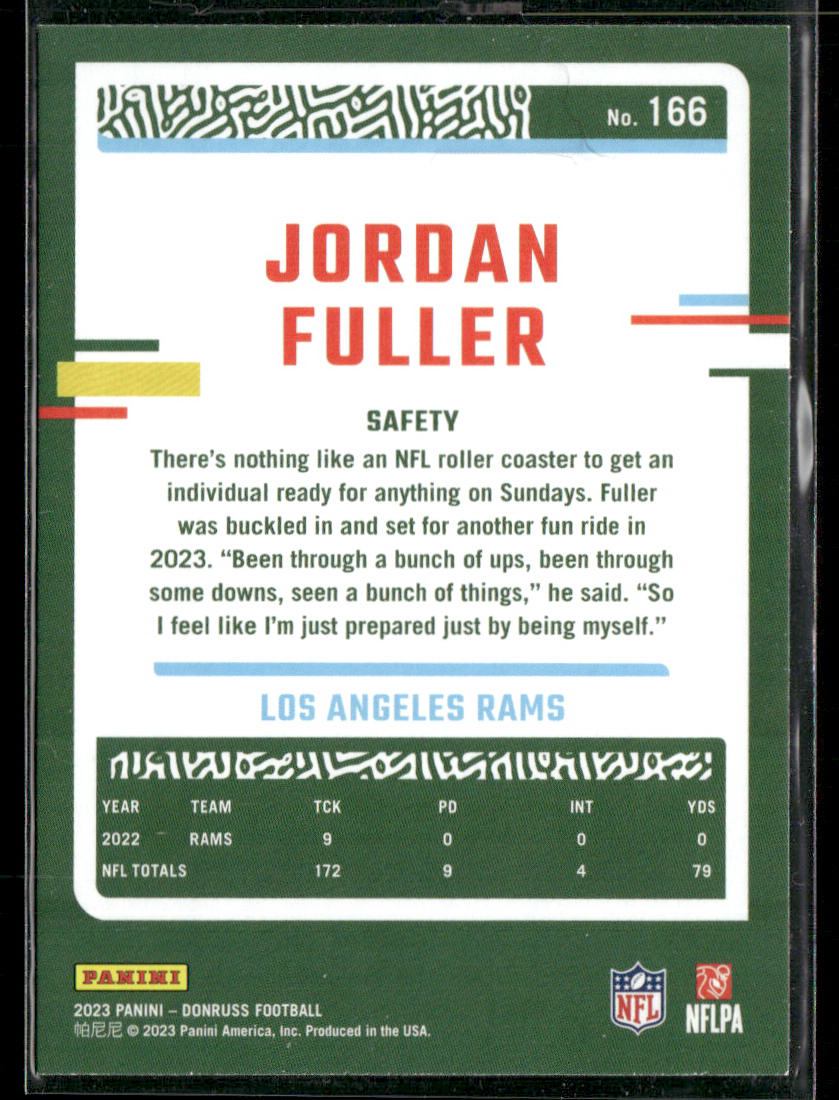 2023 Donruss #166 Jordan Fuller