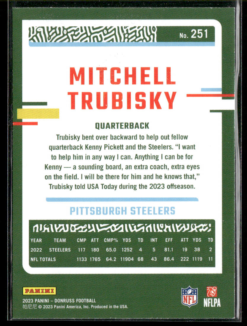 2023 Donruss #251 Mitchell Trubisky