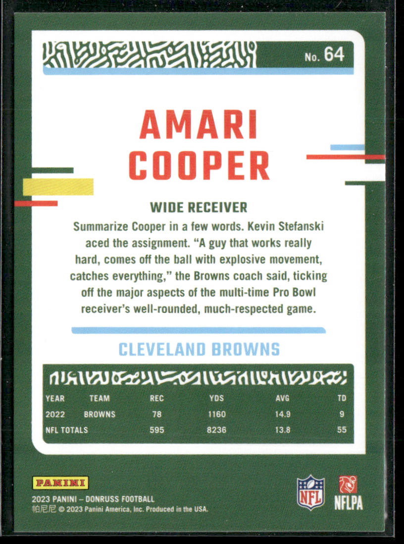 2023 Donruss #64 Amari Cooper