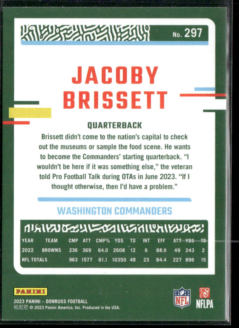2023 Donruss #297 Jacoby Brissett