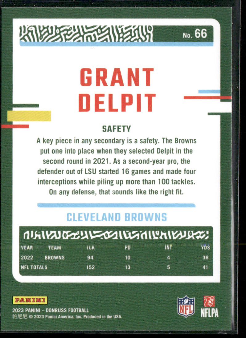 2023 Donruss #66 Grant Delpit