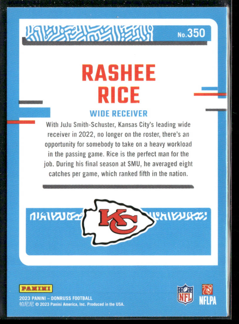 2023 Donruss #350 Rashee Rice