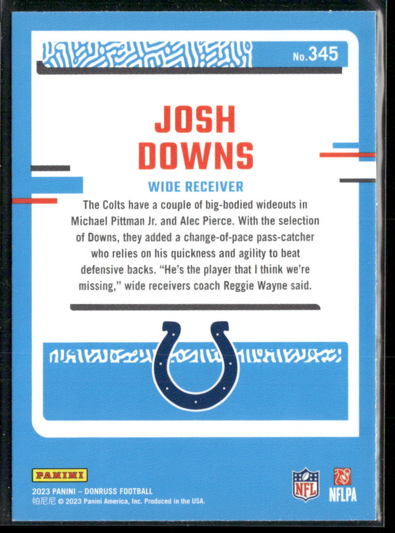 2023 Donruss #345 Josh Downs