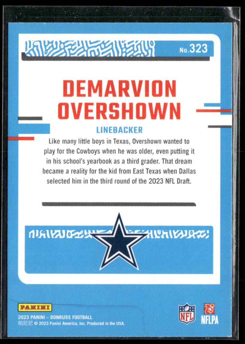 2023 Donruss #323 Demarvion Overshown