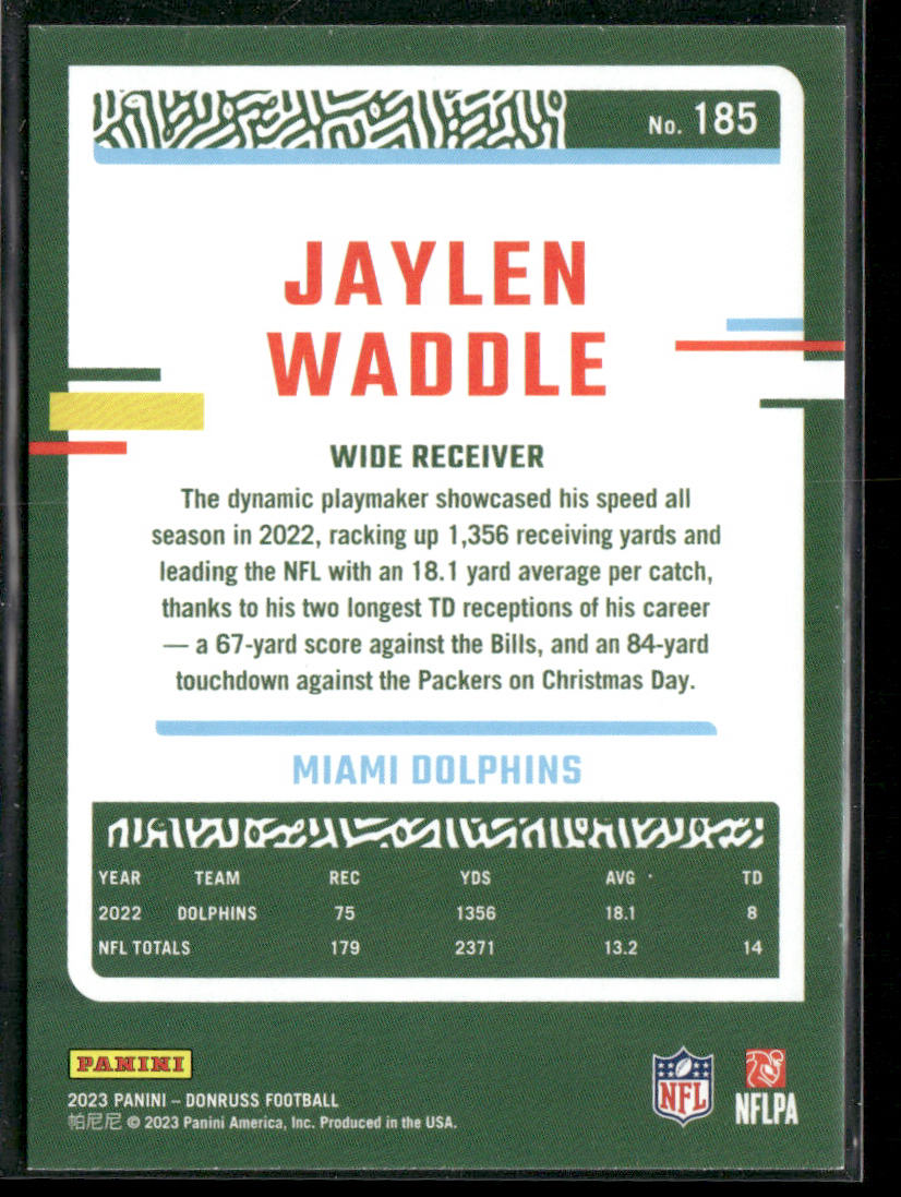 2023 Donruss #185 Jaylen Waddle