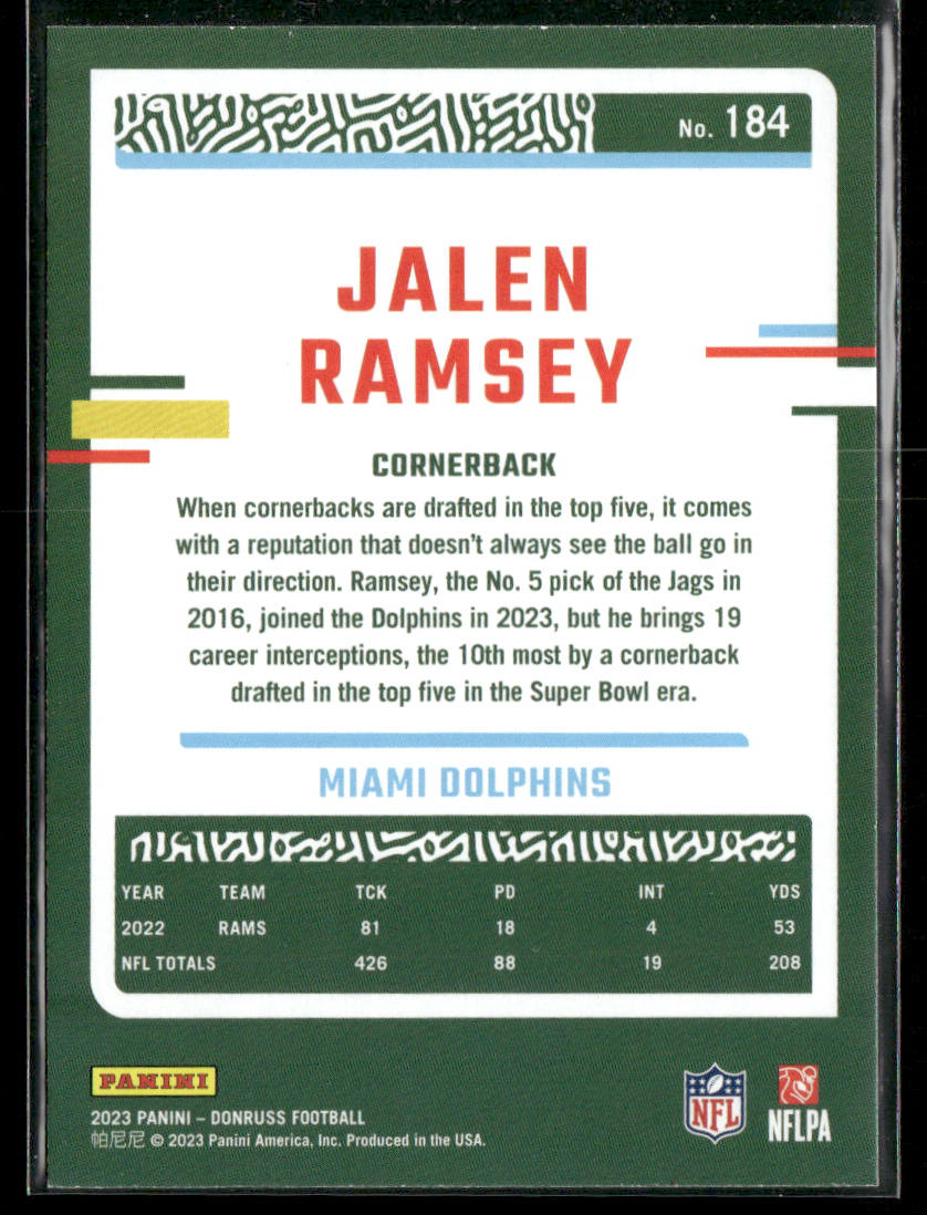 2023 Donruss #184 Jalen Ramsey