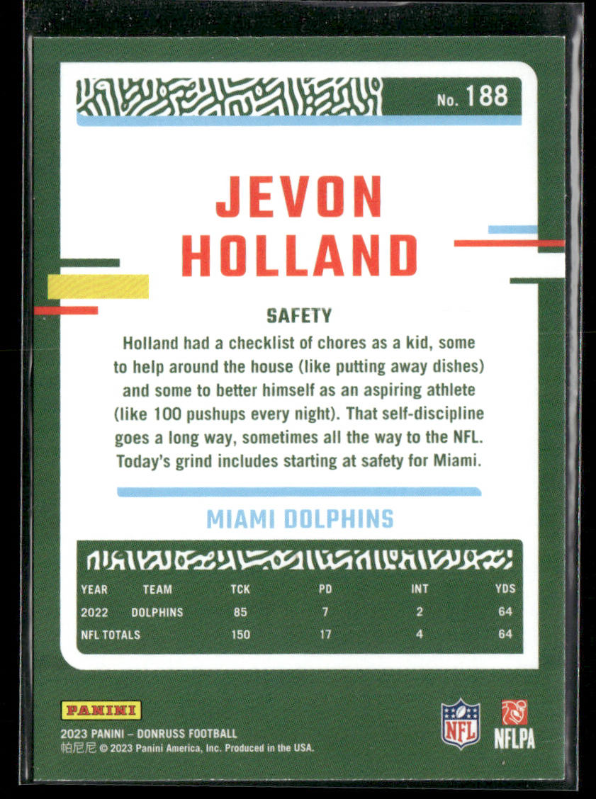 2023 Donruss #188 Jevon Holland
