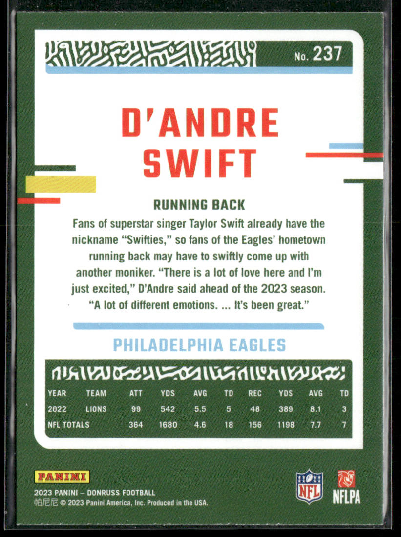 2023 Donruss #237 D'Andre Swift