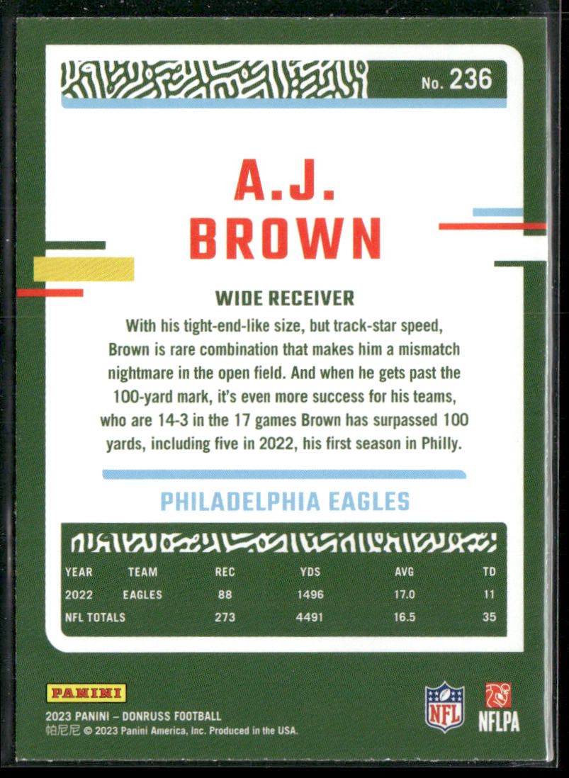 2023 Donruss #236 A.J. Brown