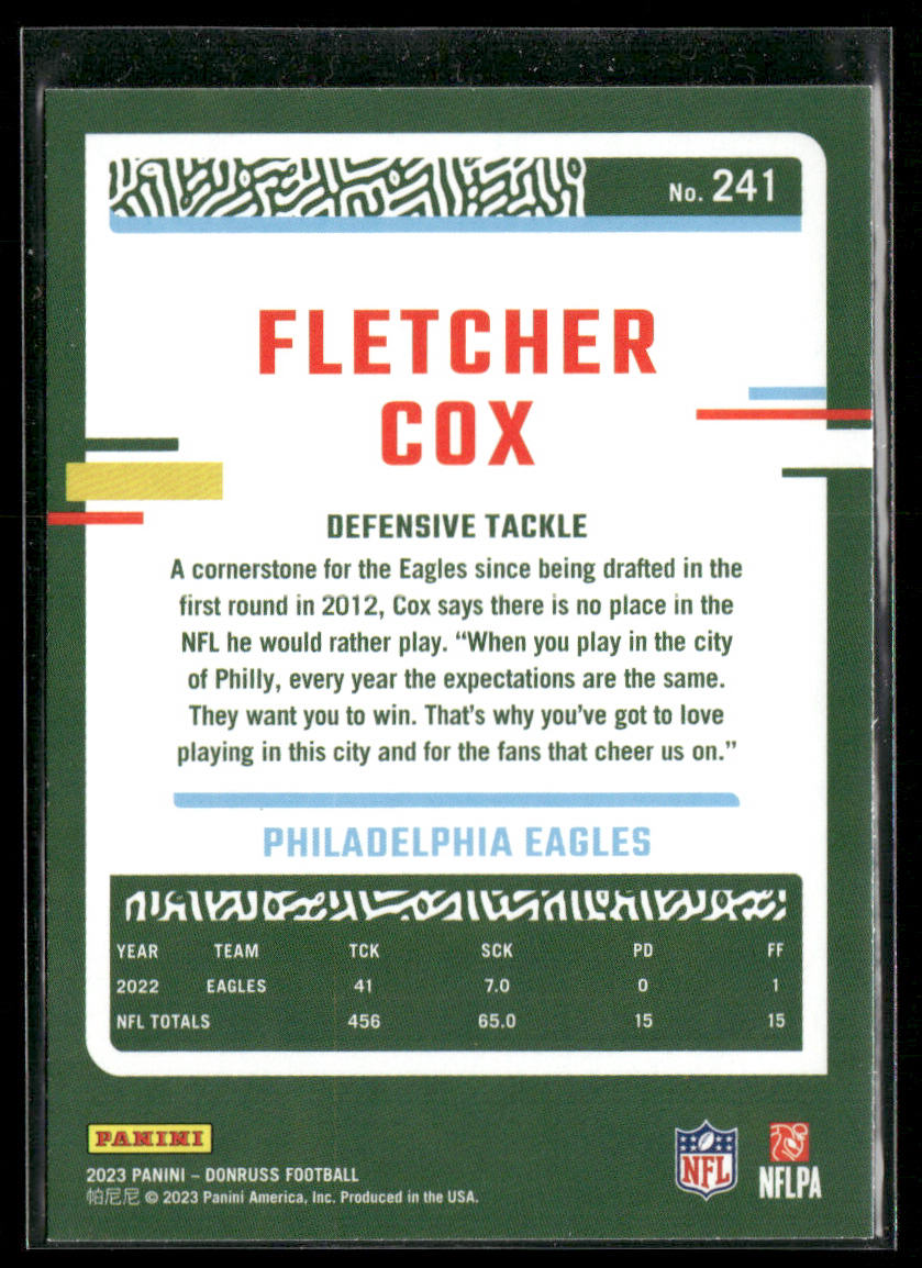 2023 Donruss #241 Fletcher Cox
