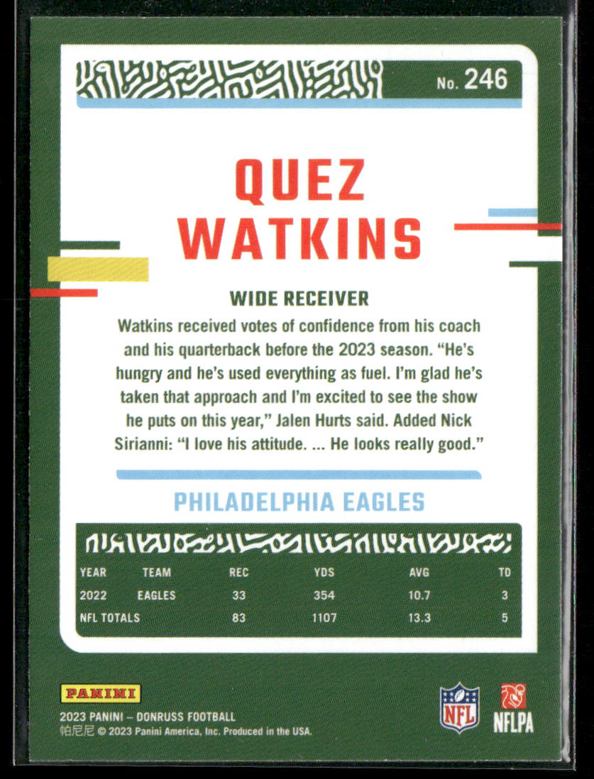 2023 Donruss #246 Quez Watkins