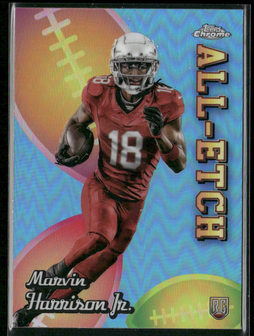 2024 Topps Chrome #CAE-MH Marvin Harrison Jr. Chrome All-Etch Refractor