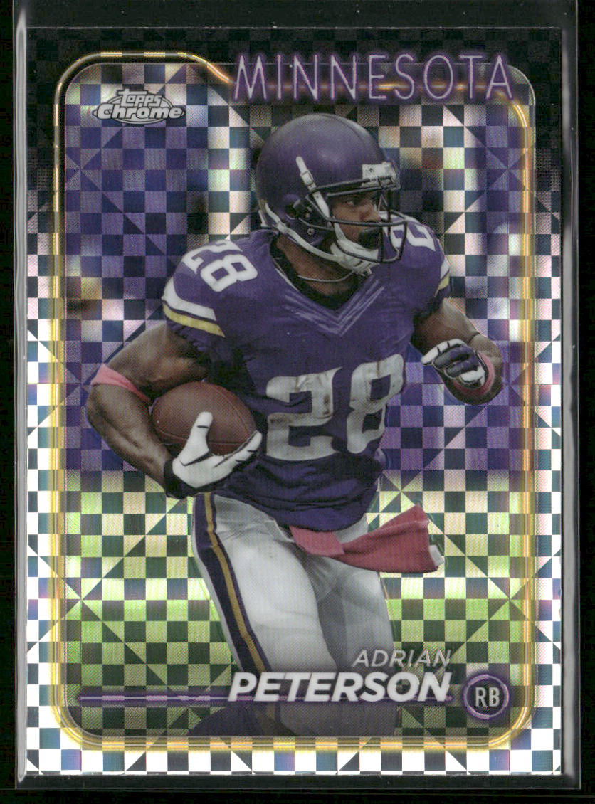 2024 Topps Chrome #113 Adrian Peterson X-Fractor