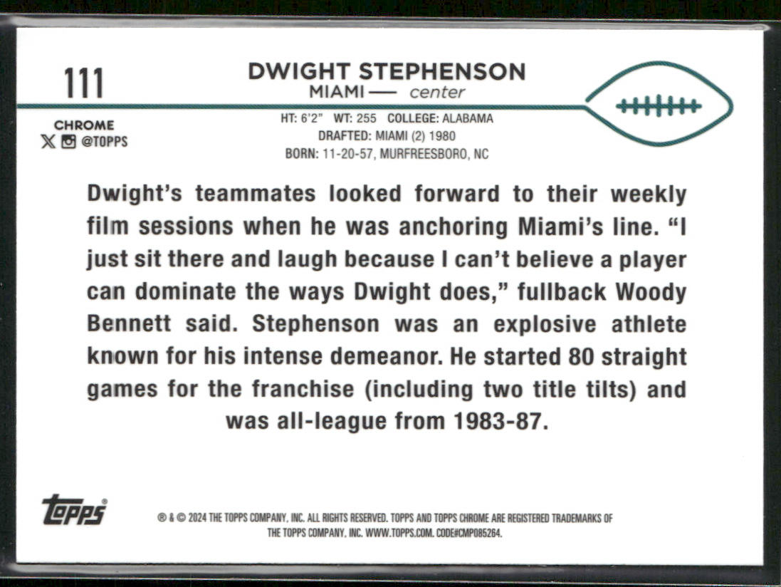 2024 Topps Chrome #111 Dwight Stephenson