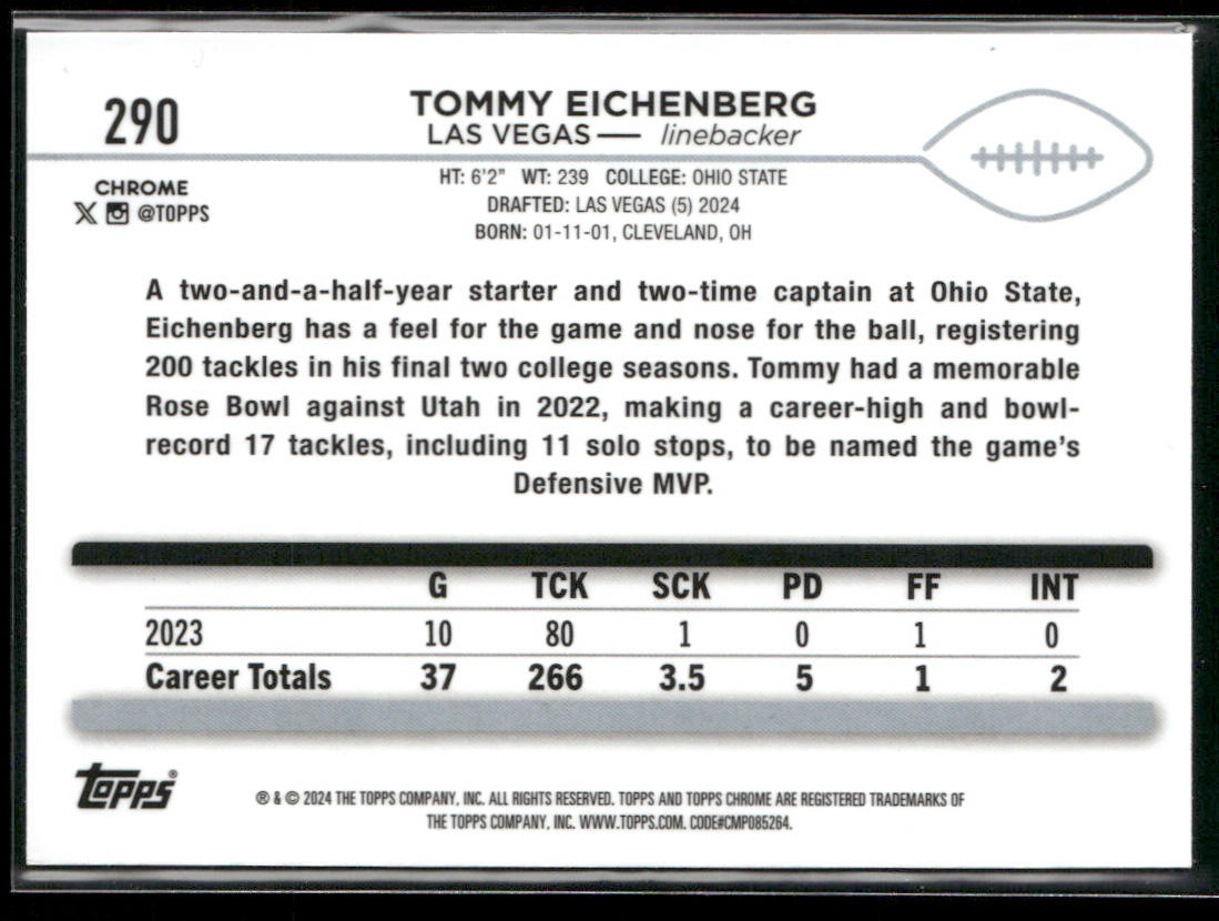 2024 Topps Chrome #290 Tommy Eichenberg