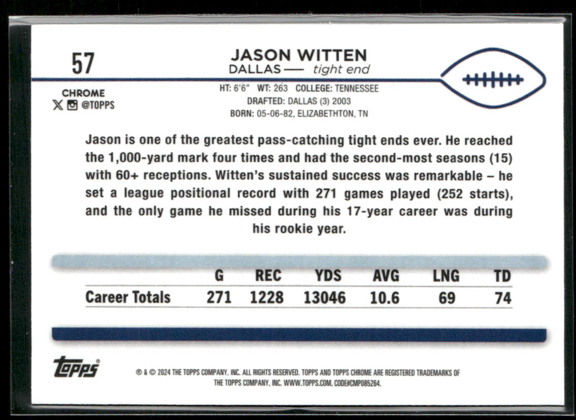 2024 Topps Chrome #57 Jason Witten