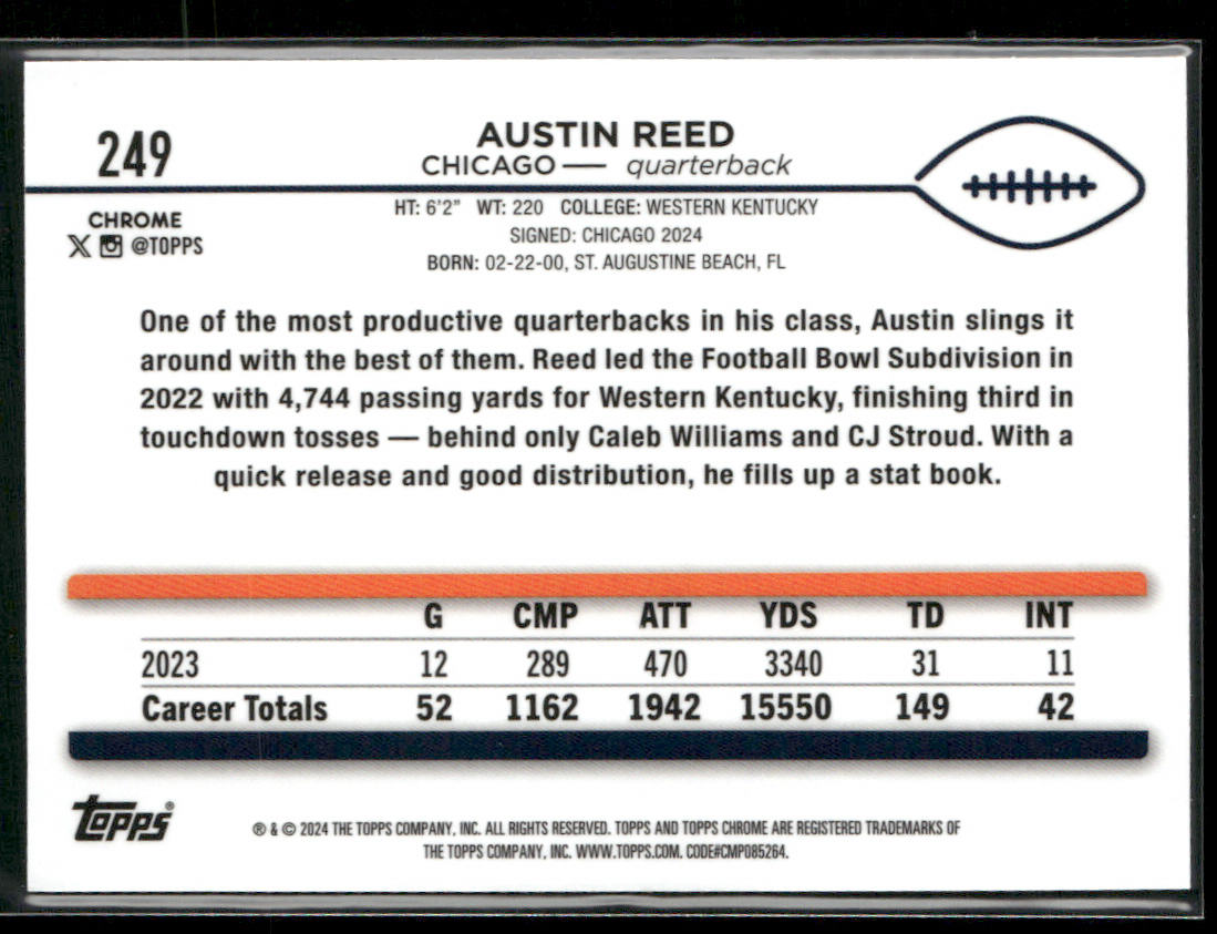 2024 Topps Chrome #249 Austin Reed